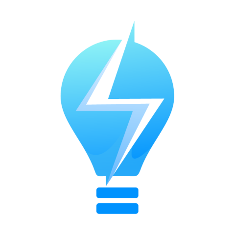 Lightbulb with power bolt